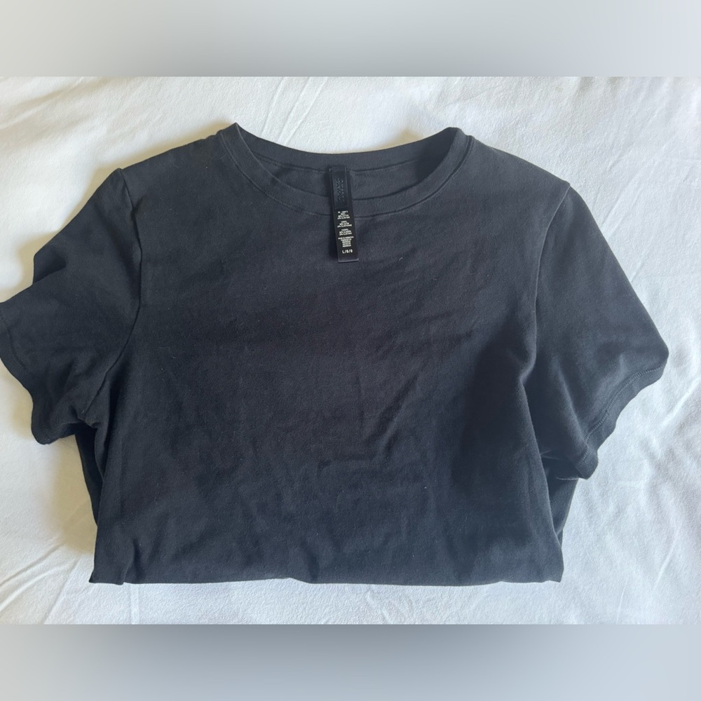 SKIMS COTTON JERSEY T-SHIRT SIZE L